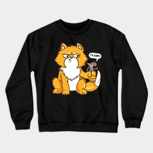 Funny Humor Sorry I'm Sorry Animals Funny Crewneck Sweatshirt